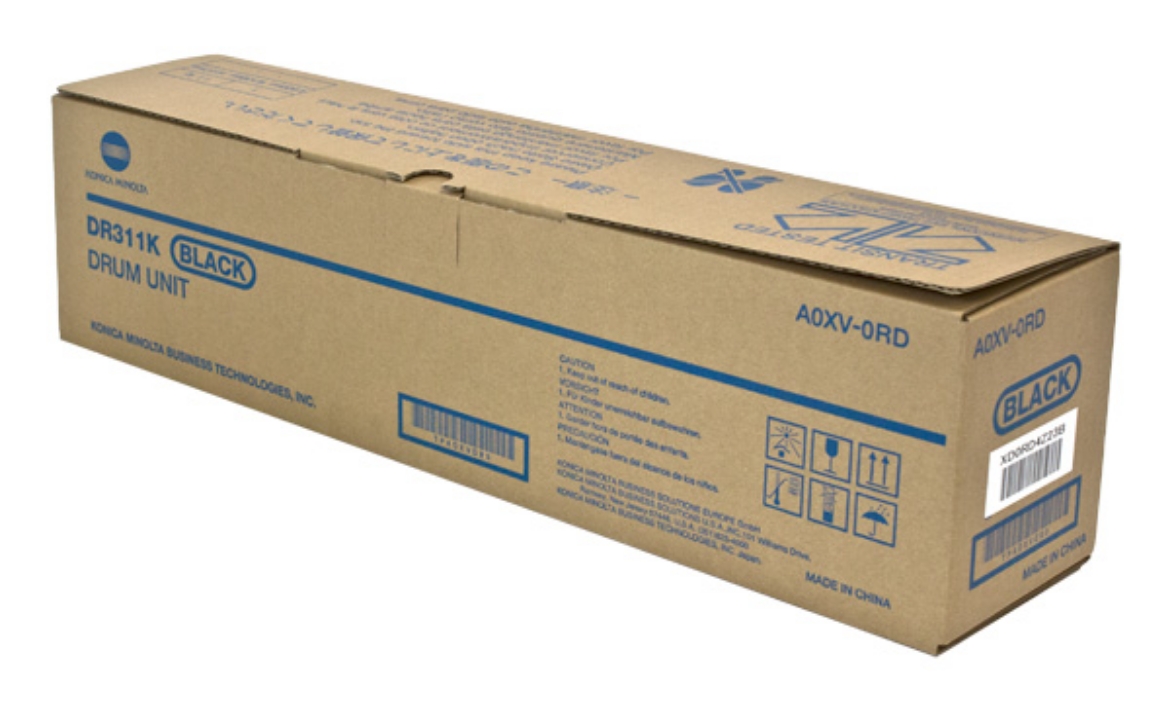 Picture of OEM Konica Minolta DR311K (A0XV0RD) Drum Unit, Black, 70K - 120K Yield