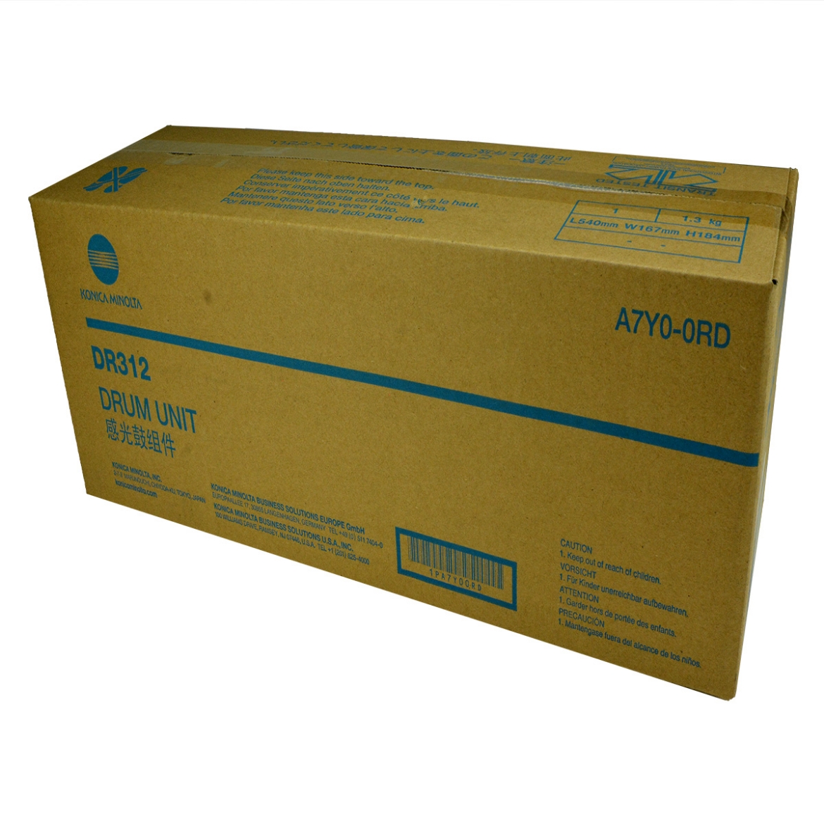 Picture of OEM Konica Minolta DR312 (A7Y00RD) Drum Unit, Black, 85K - 105K Yield