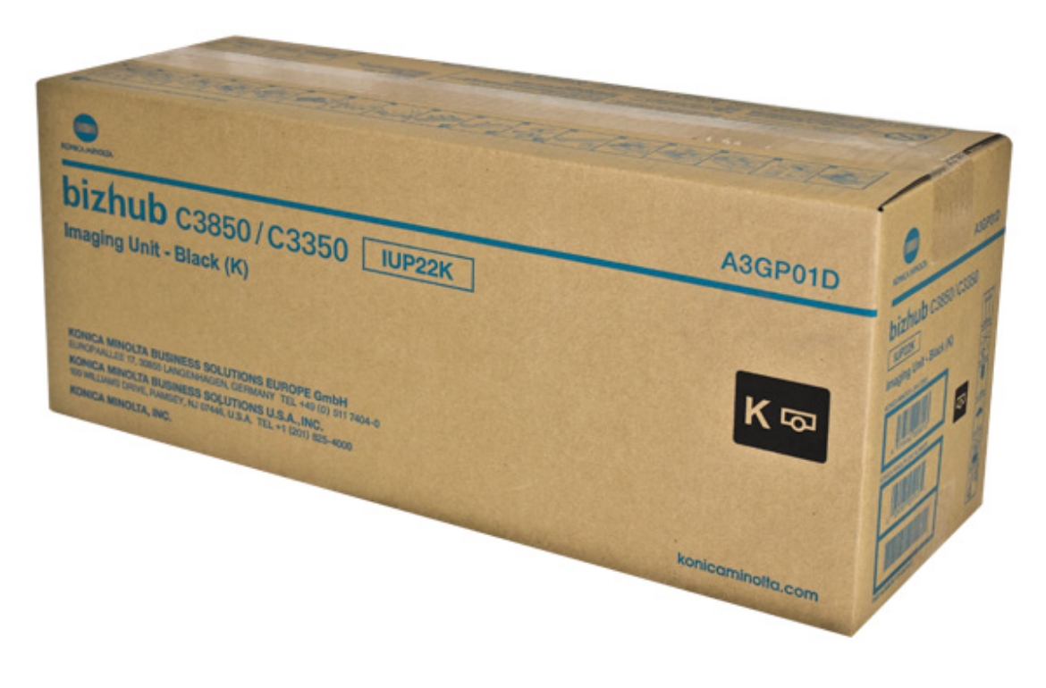 Picture of OEM Konica Minolta IUP22K (A3GP01D) Imaging Unit, Black, 60K Yield