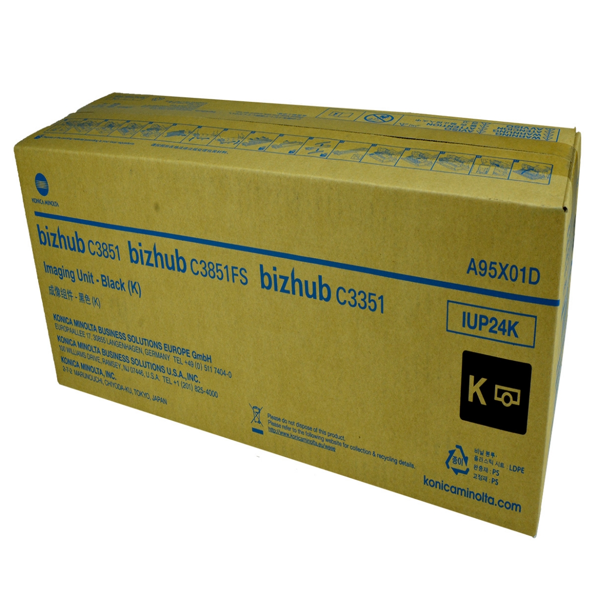 Picture of OEM Konica Minolta IUP24K (A95X01D) Imaging Unit, Black, 60K Yield