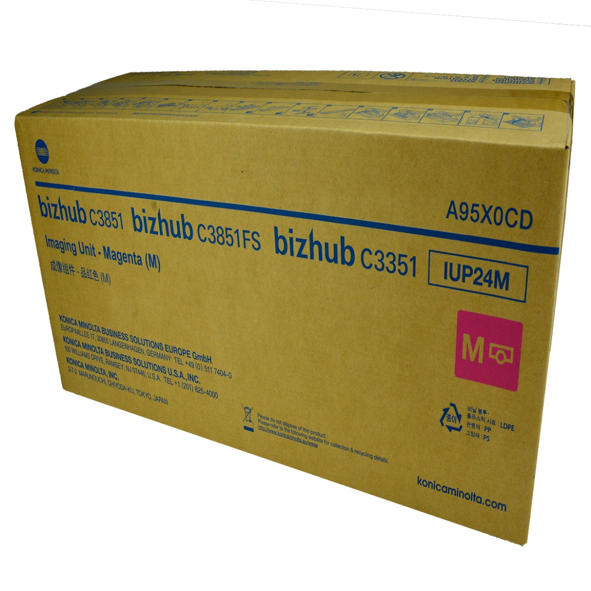 Picture of OEM Konica Minolta IUP24M (A95X0CD) Imaging Unit, Magenta, 50K Yield