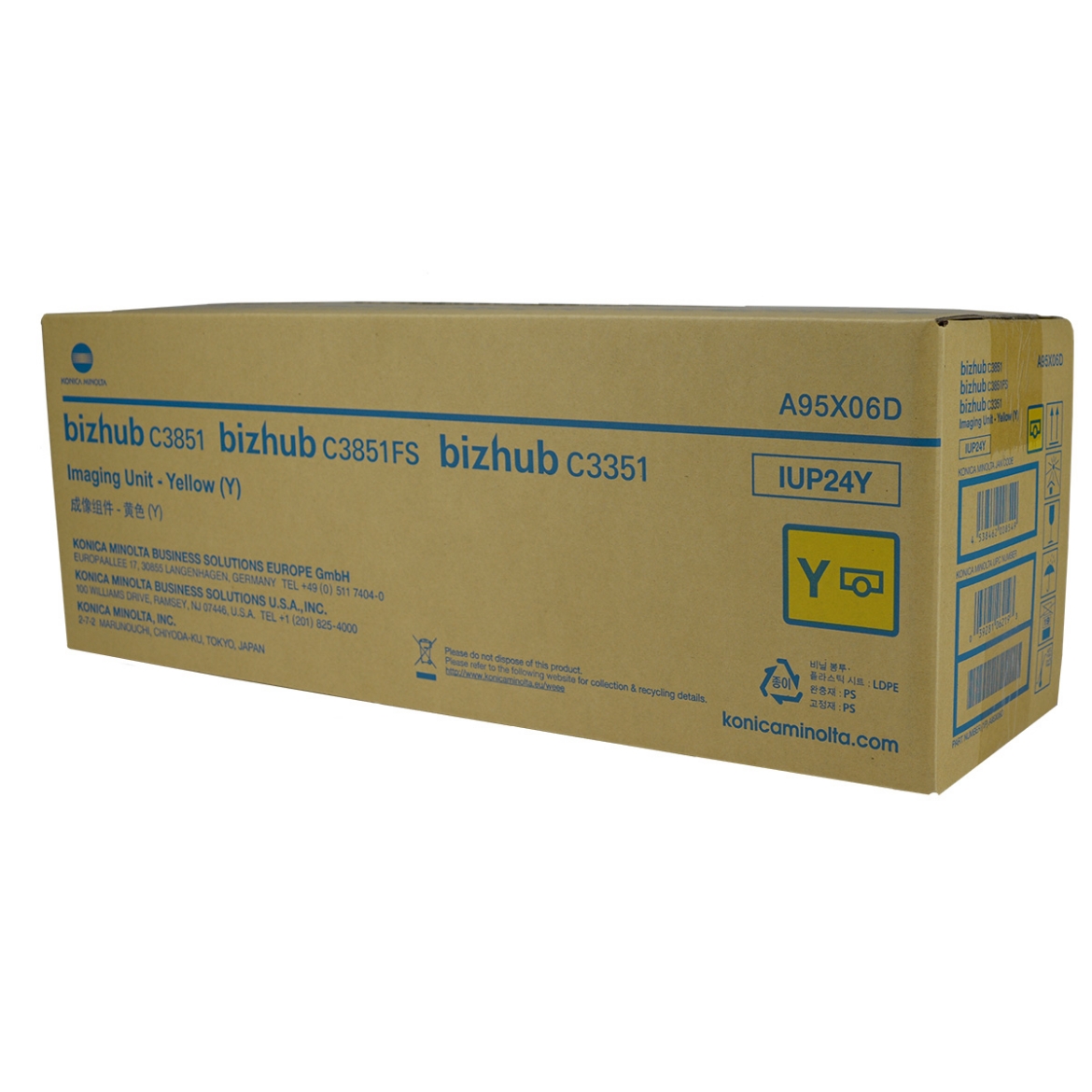 Picture of OEM Konica Minolta IUP24Y (A95X06D) Imaging Unit, Yellow, 50K Yield
