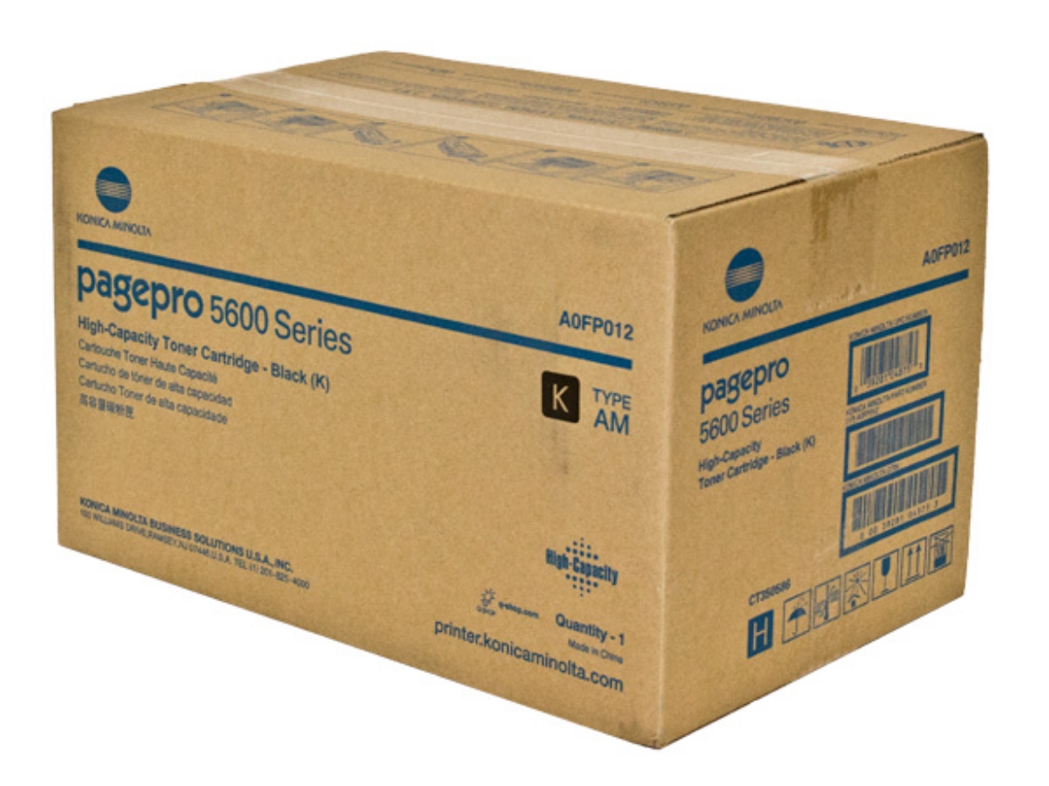 Picture of Konica Minolta A0FP012 Black Toner Cartridge (19000 Yield)