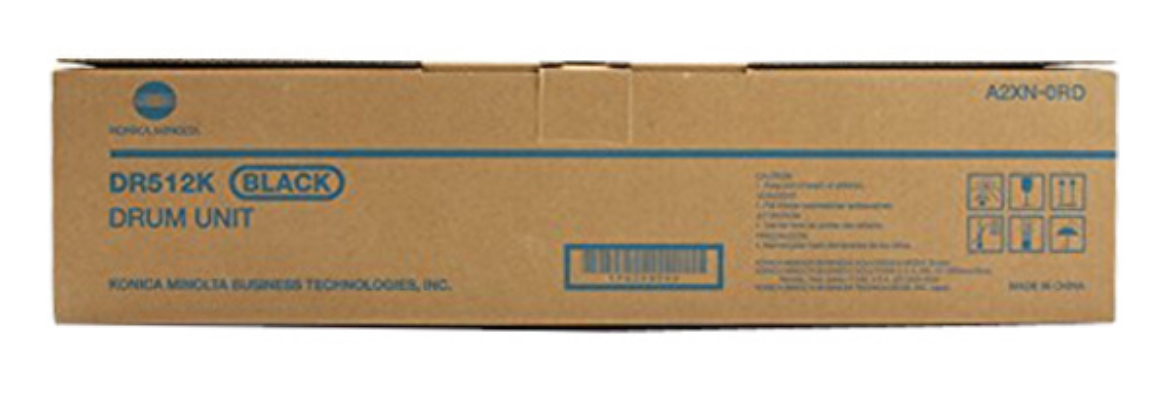 Picture of OEM Konica Minolta DR512K (A2XN0RD) Drum Unit, Black, 70K - 135K Yield