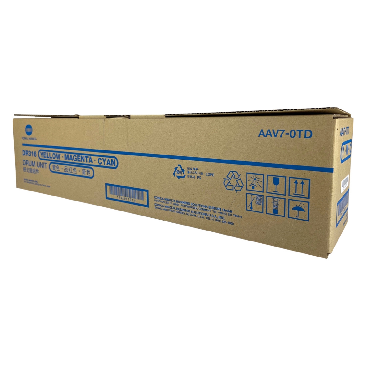 Picture of OEM Konica Minolta DR316 (AAV70TD) Drum Unit, Color, 65K - 105K Yield