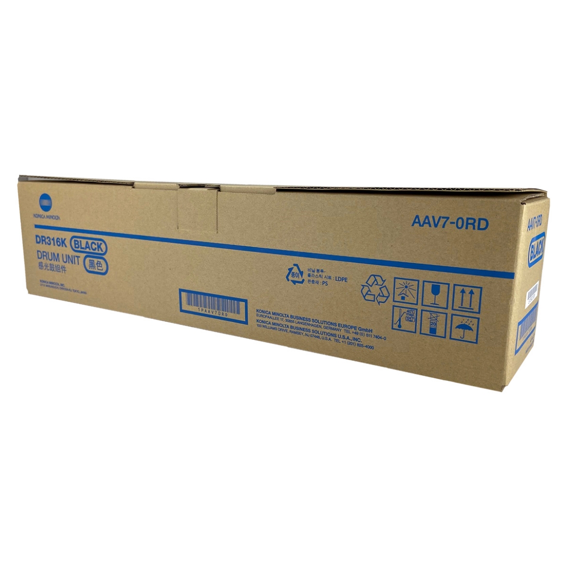 Picture of OEM Konica Minolta DR316K (AAV70RD) Drum Unit, Black, 170K - 225K Yield