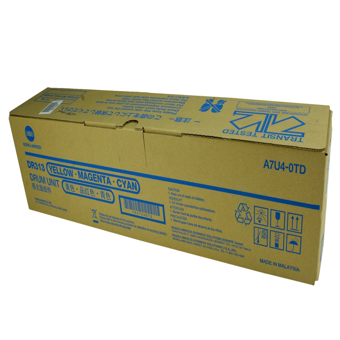 Picture of OEM Konica Minolta DR313 (A7U40TD) Drum Unit, Color, 55K - 135K Yield