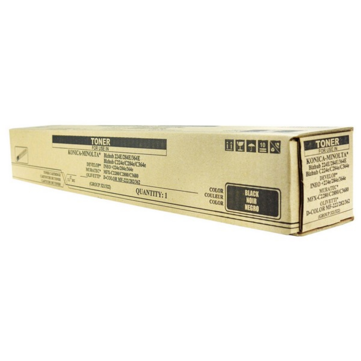 Picture of Compatible Konica Minolta TN321K (A33K130) Toner Cartridge, Black, 27K Yield, TAA Compliant, Made in USA