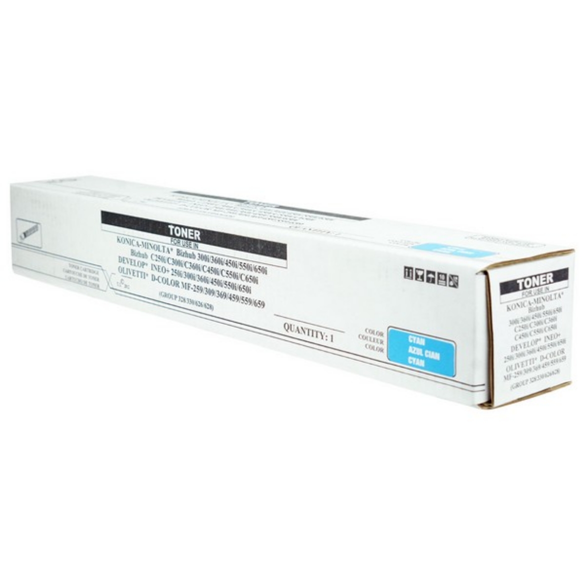 Picture of Compatible Konica Minolta TN626C (ACV1430) Toner Cartridge, Cyan, 28K Yield, TAA Compliant, Made in USA