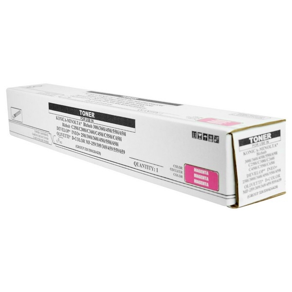 Show details for Compatible Konica Minolta TN626M (ACV1330) Toner Cartridge, Magenta, 28K Yield, TAA Compliant, Made in USA Picture of Compatible Konica Minolta TN626M (ACV1330) Toner Cartridge, Magenta, 28K Yield, TAA Compliant, Made in USA