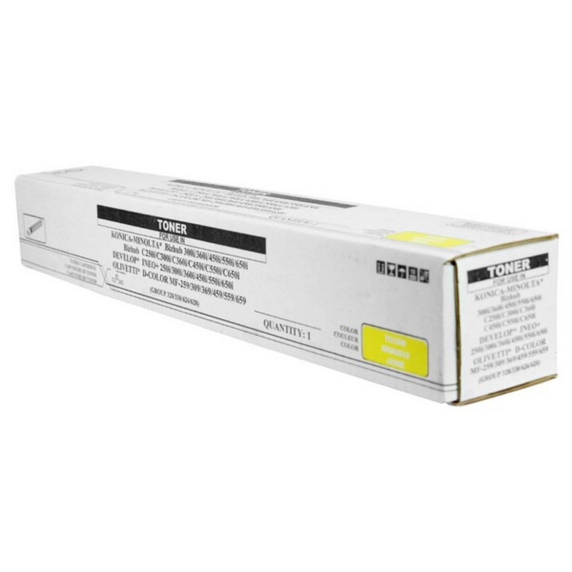 Picture of Compatible Konica Minolta TN626Y (ACV1230) Toner Cartridge, Yellow, 28K Yield, TAA Compliant, Made in USA