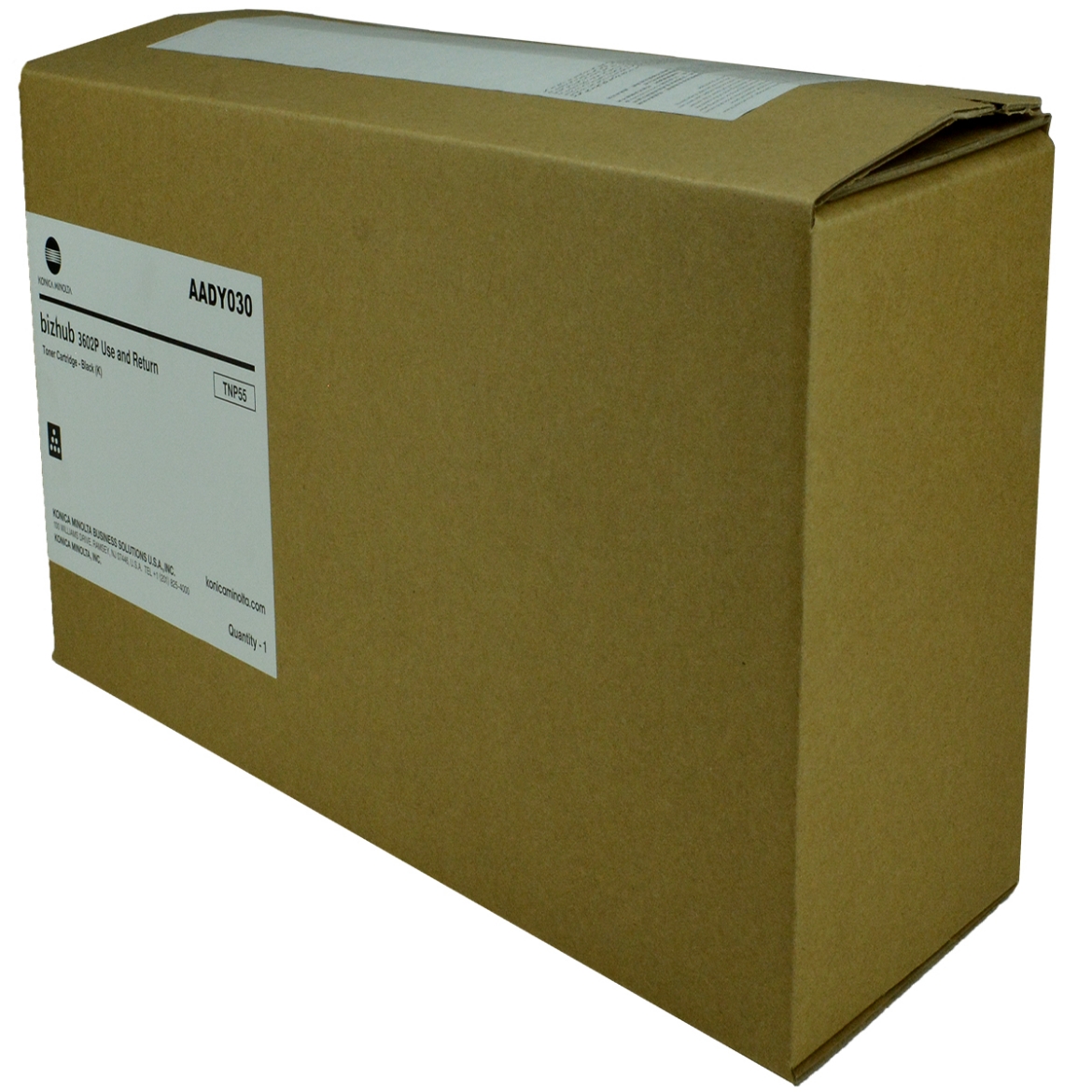 Picture of OEM Konica Minolta TNP55 (AADY030) Toner Cartridge, Black, 15K Yield, Return Program