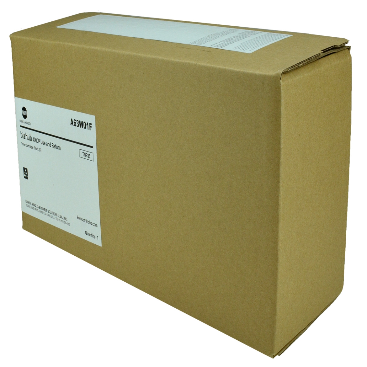 Picture of OEM Konica Minolta TNP35 (A63W01F) Toner Cartridge, Black, 20K Yield, Return Program