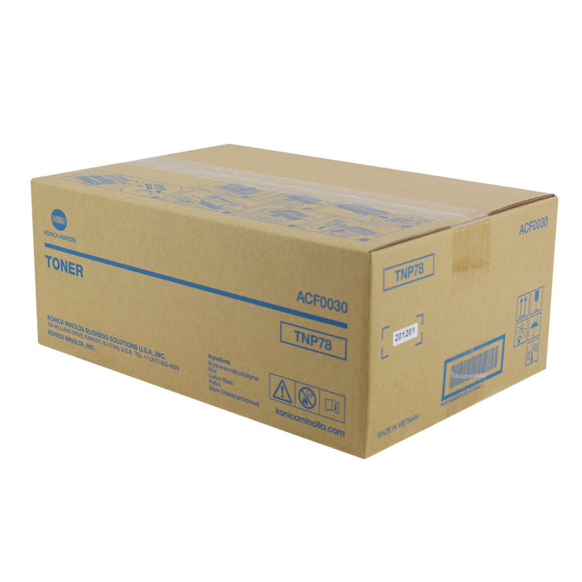Picture of OEM Konica Minolta TNP78 (ACF0030) Toner Cartridge, Black, 12K Yield