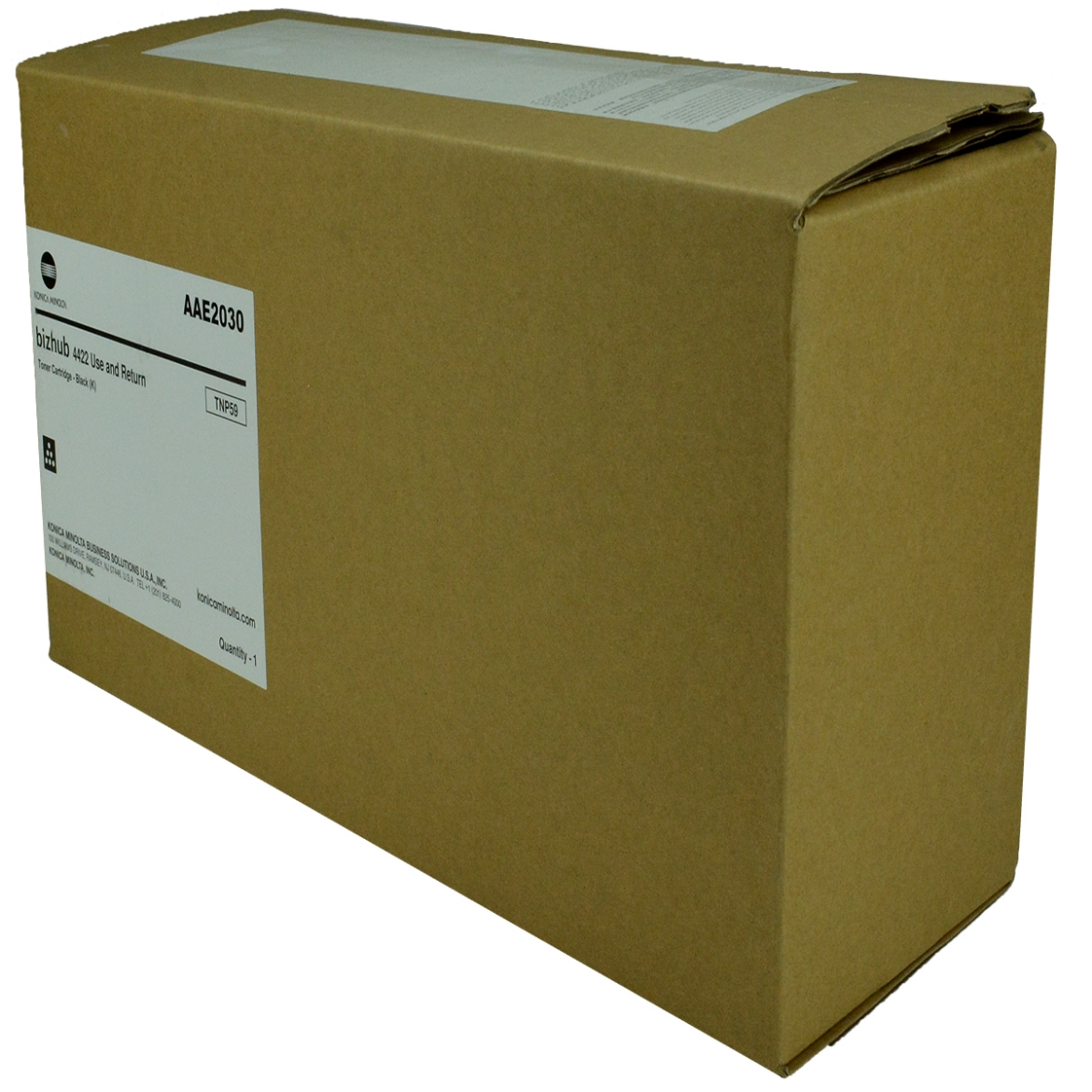 Picture of OEM Konica Minolta TNP59 (AAE2030) Toner Cartridge, Black, 25K Yield, Return Program