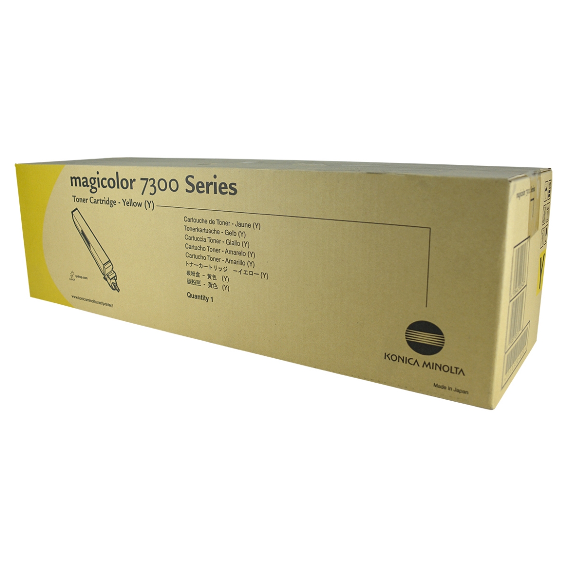 Picture of OEM Konica Minolta  (1710530002) Toner Cartridge, Yellow, 7.5K Yield