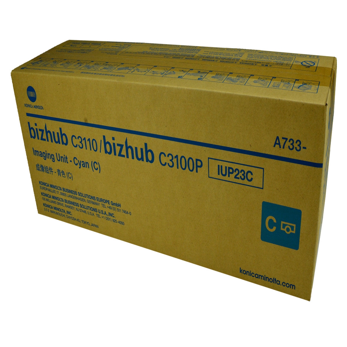 Picture of OEM Konica Minolta IUP23C (A7330KF) Imaging Unit, Cyan, 30K Yield
