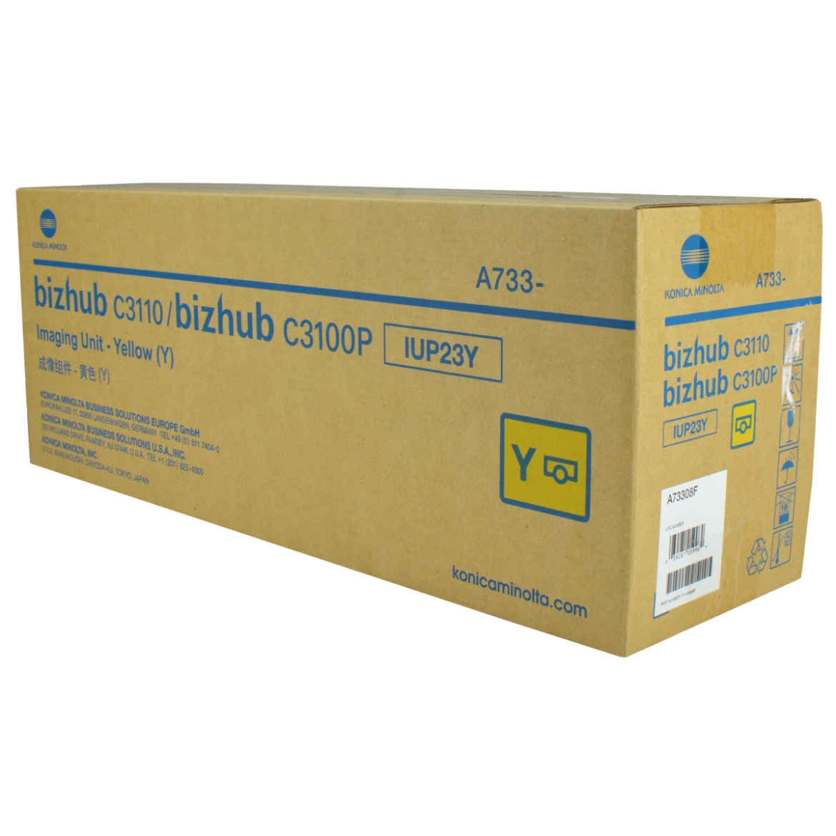 Picture of OEM Konica Minolta IUP23Y (A73308F) Imaging Unit, Yellow, 30K Yield