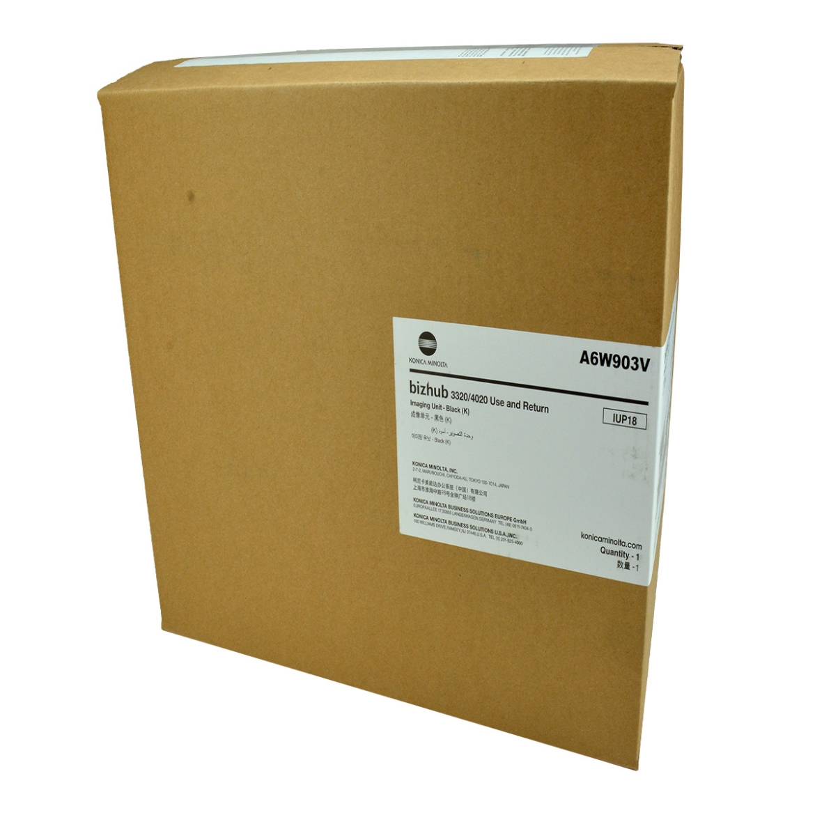 Picture of OEM Konica Minolta IUP18 (A6W903V) Imaging Unit, Black, 60K Yield