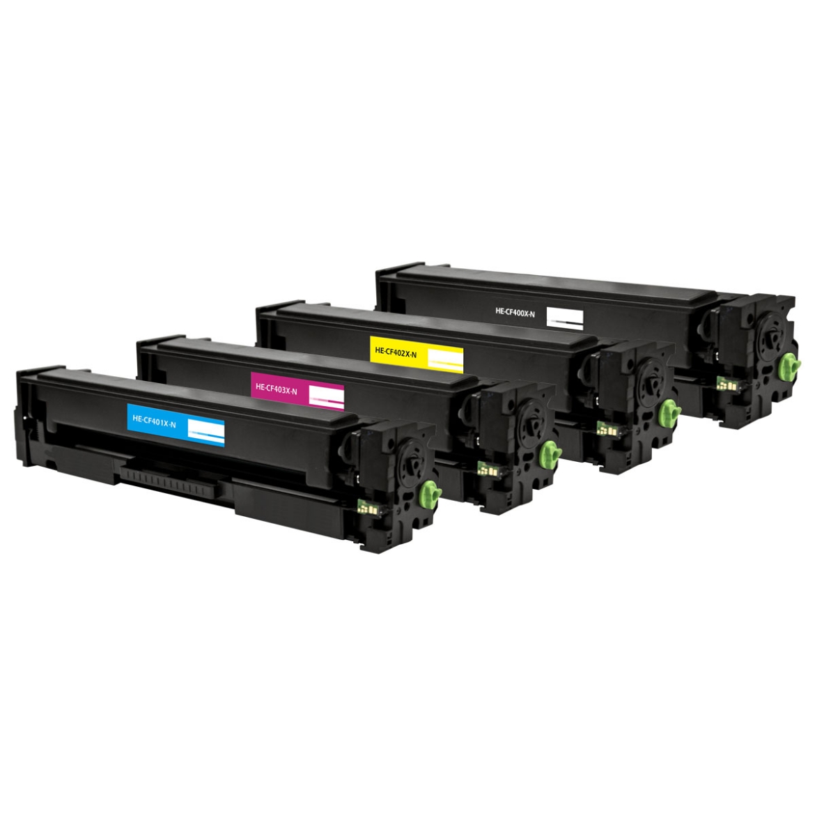 Picture of Compatible HP 201X (CF400X CF401X CF402X CF403X) Toner Cartridge, Black, 2.8K High Yield, Color, 2.3K High Yield, 4 Cartridge Value Pack