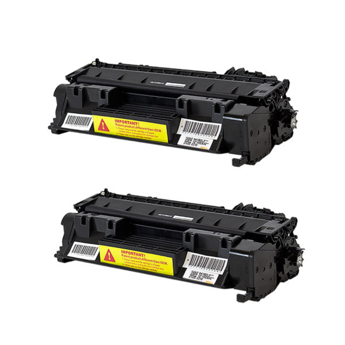 Picture of Compatible HP 80A (CF280A) Toner Cartridge, Black, 2.7K Yield, 2 Cartridge Value Pack