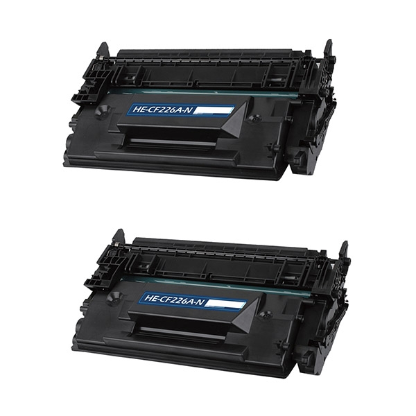 Show details for Compatible HP 26A (CF226A) Toner Cartridge, Black, 3.1K Yield, 2 Cartridge Value Pack Picture of Compatible HP 26A (CF226A) Toner Cartridge, Black, 3.1K Yield, 2 Cartridge Value Pack