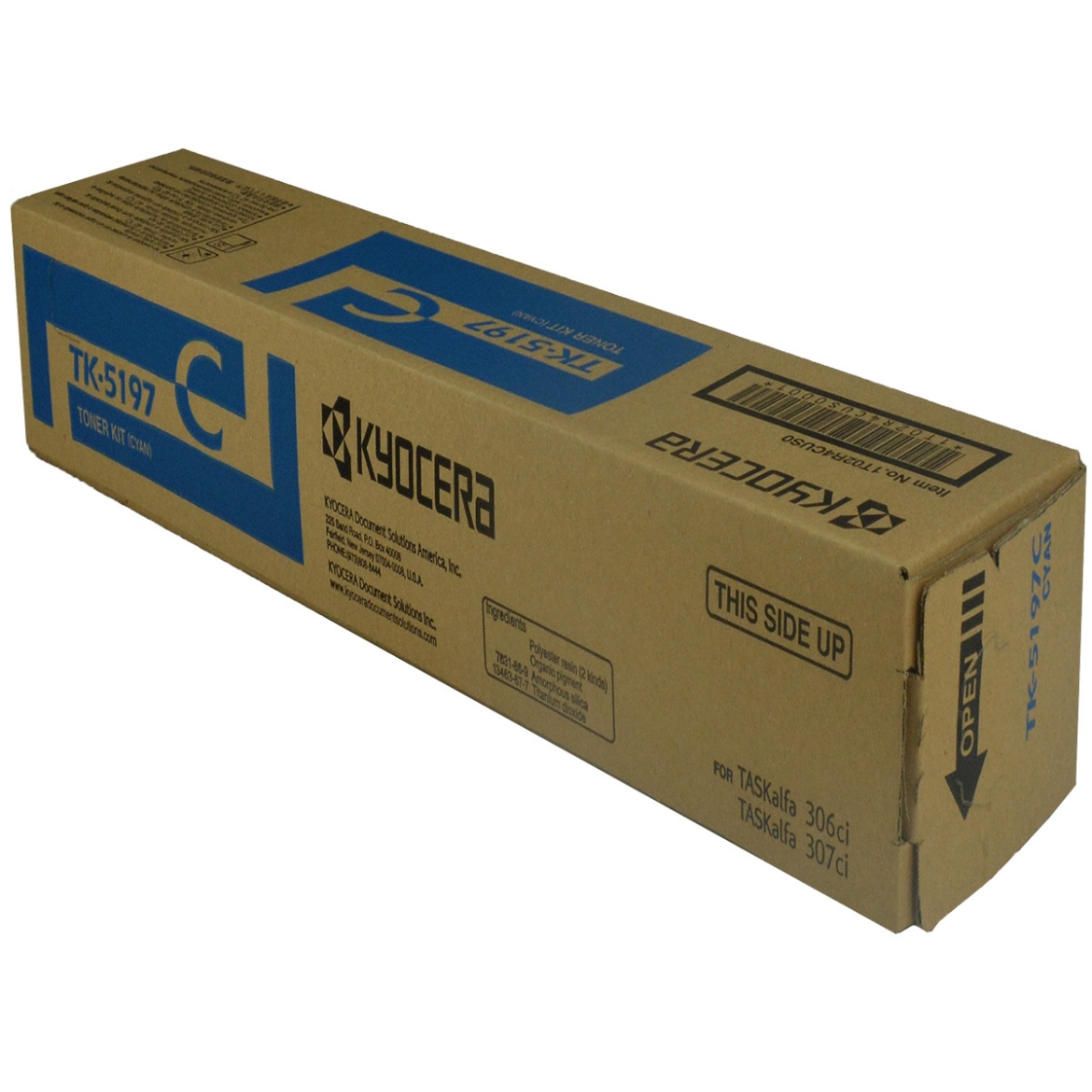 Picture of OEM Kyocera Mita TK-5197C (1T02R4CUS0) Toner Cartridge, Cyan, 7K Yield