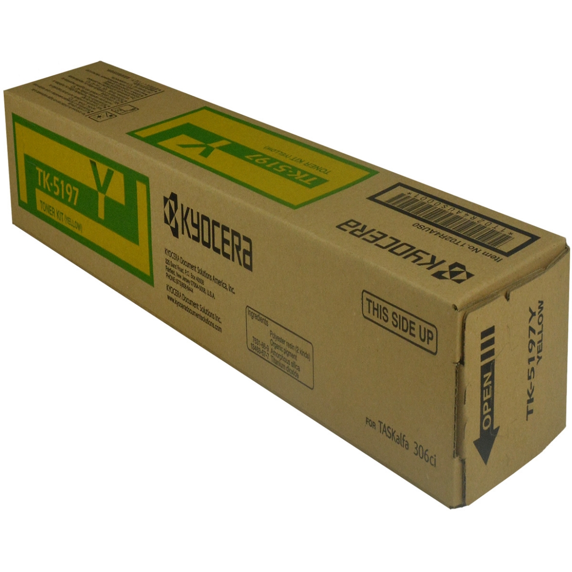 Picture of OEM Kyocera Mita TK-5197Y (1T02R4AUS0) Toner Cartridge, Yellow, 7K Yield