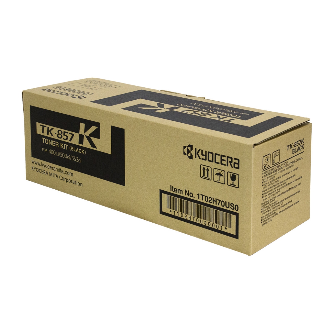 Picture of Kyocera Mita 1T02H70US0 (TK-857K) Black Toner Cartridge (25000 Yield)