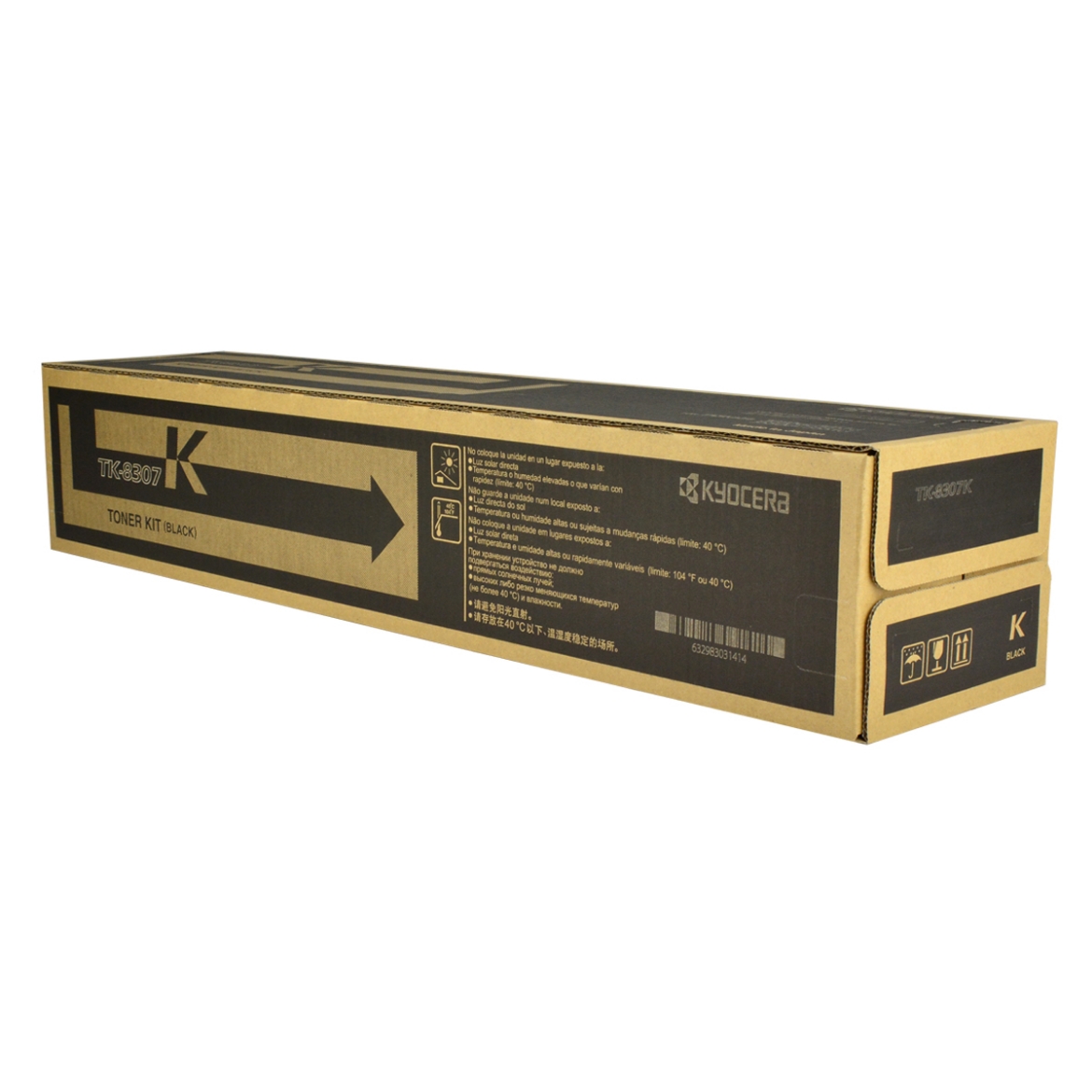 Picture of OEM Kyocera Mita TK-8307K (1T02LK0US1) Toner Cartridge, Black, 25K Yield