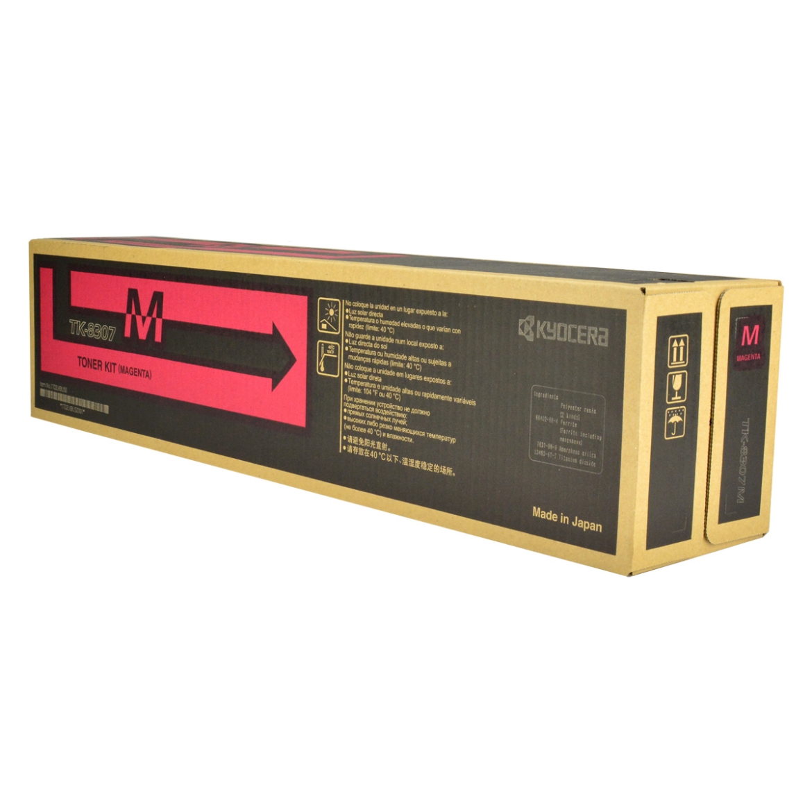 Picture of OEM Kyocera Mita TK-8307M (1T02LKBUS0) Toner Cartridge, Magenta, 15K Yield