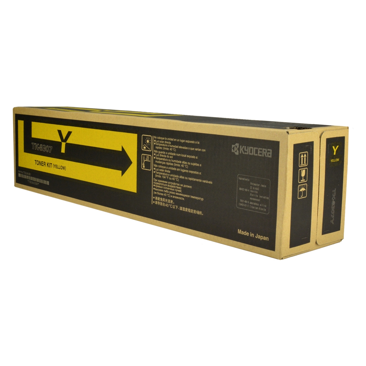 Picture of OEM Kyocera Mita TK-8307Y (1T02LKAUS0) Toner Cartridge, Yellow, 15K Yield