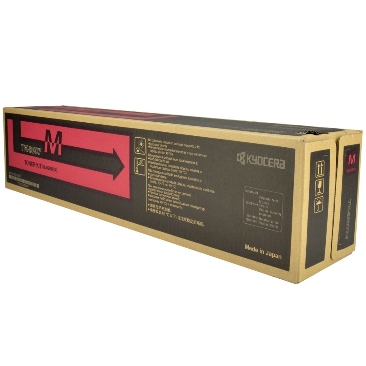 Picture of OEM Kyocera Mita TK-8507M (1T02LCBUS0) Toner Cartridge, Magenta, 20K Yield