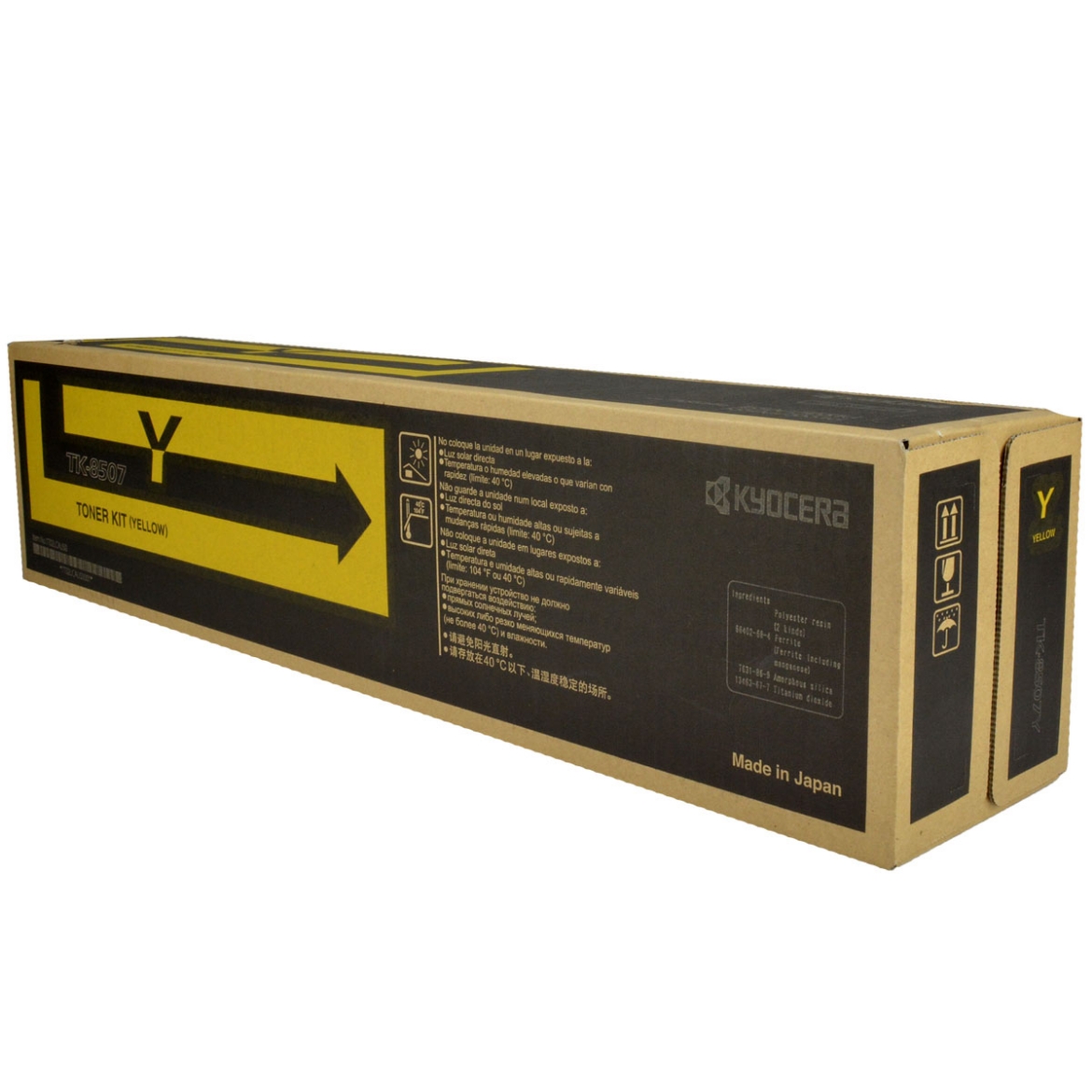 Picture of OEM Kyocera Mita TK-8507Y (1T02LCAUS0) Toner Cartridge, Yellow, 20K Yield