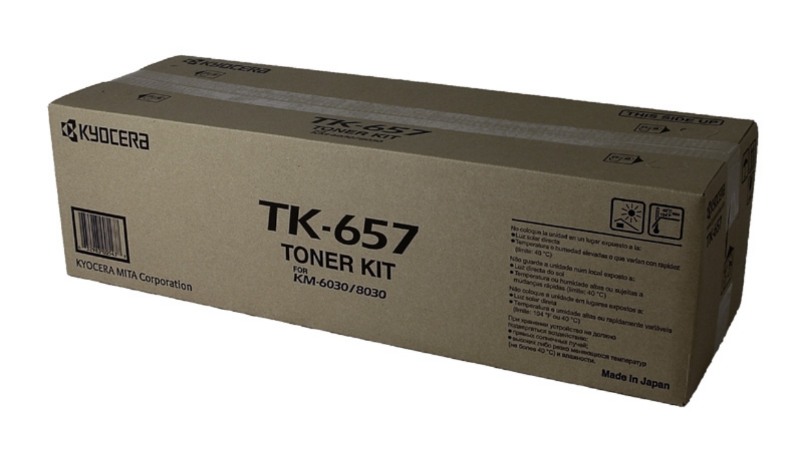 Picture of Kyocera Mita 1T02FB0US0 (TK-657) Black Toner Cartridge (47000 Yield)