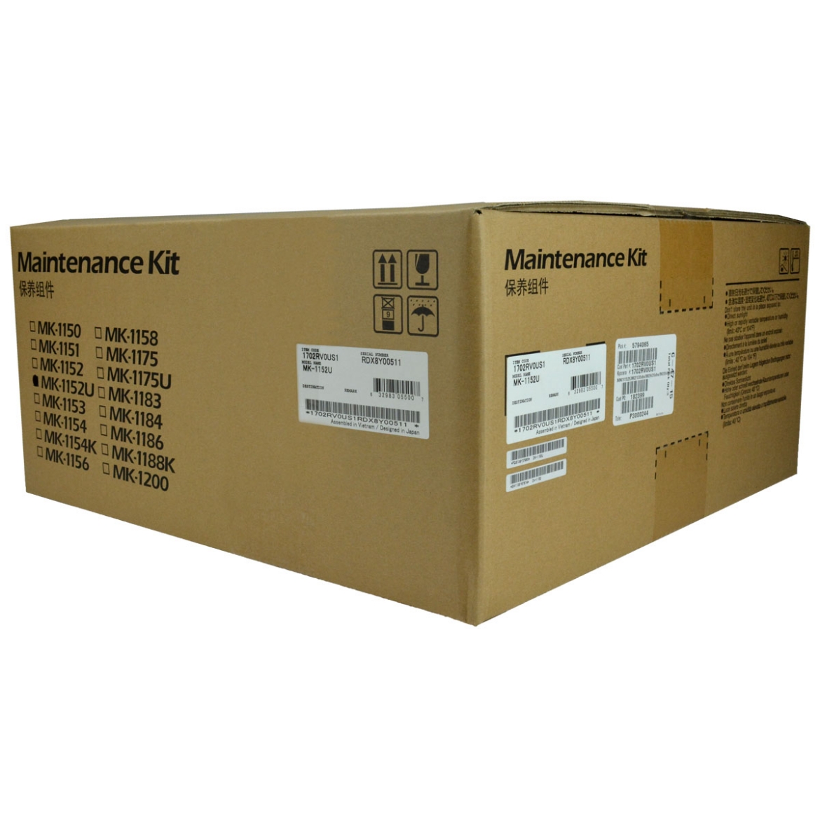 Picture of OEM Kyocera Mita MK-1152 (1702RV0US0) Maintenance Kit, 100K Yield