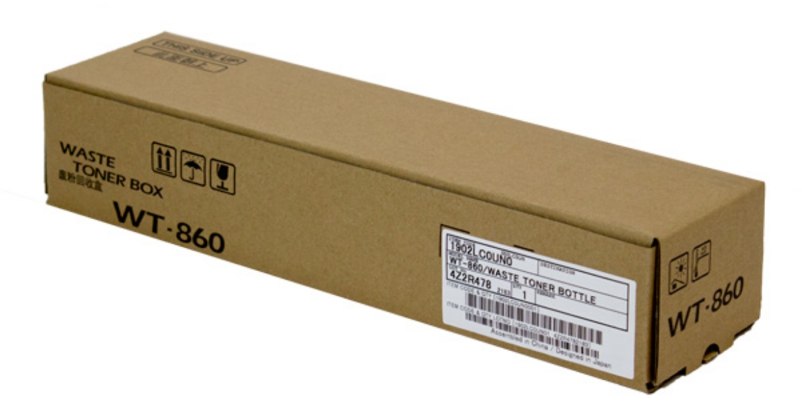 Picture of OEM Kyocera Mita WT-860 (1902LC0UN0) Waste Toner Container, 100K Yield