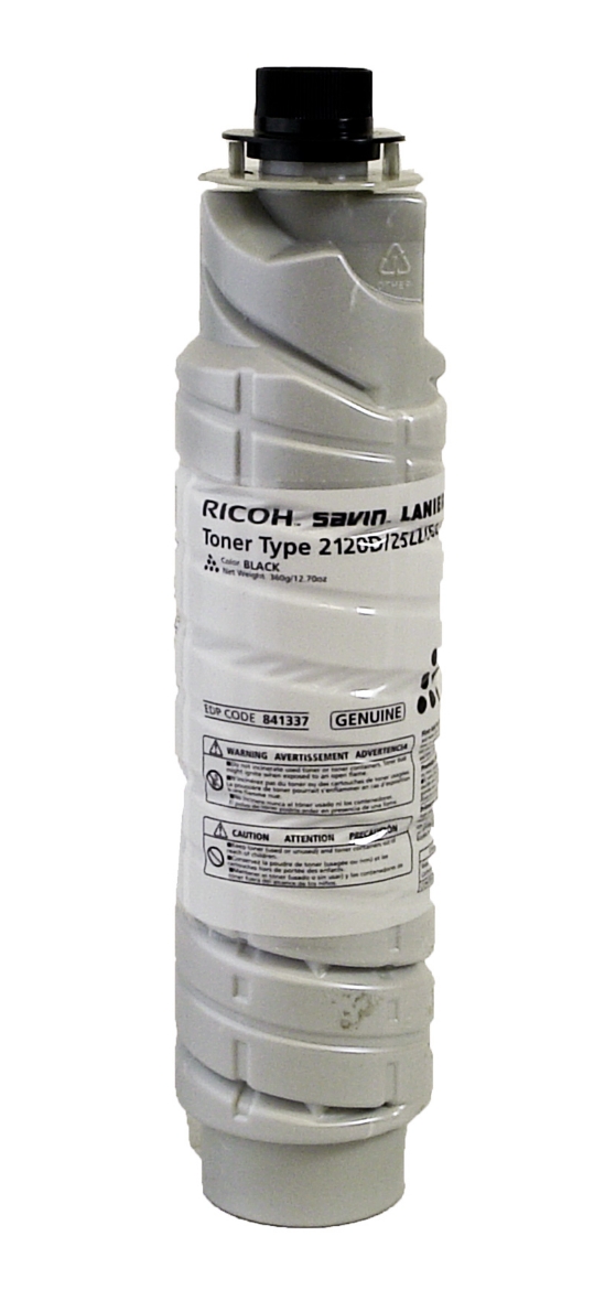 Picture of OEM Ricoh Type 2120D (841337) Toner Cartridge, Black, 11K Yield