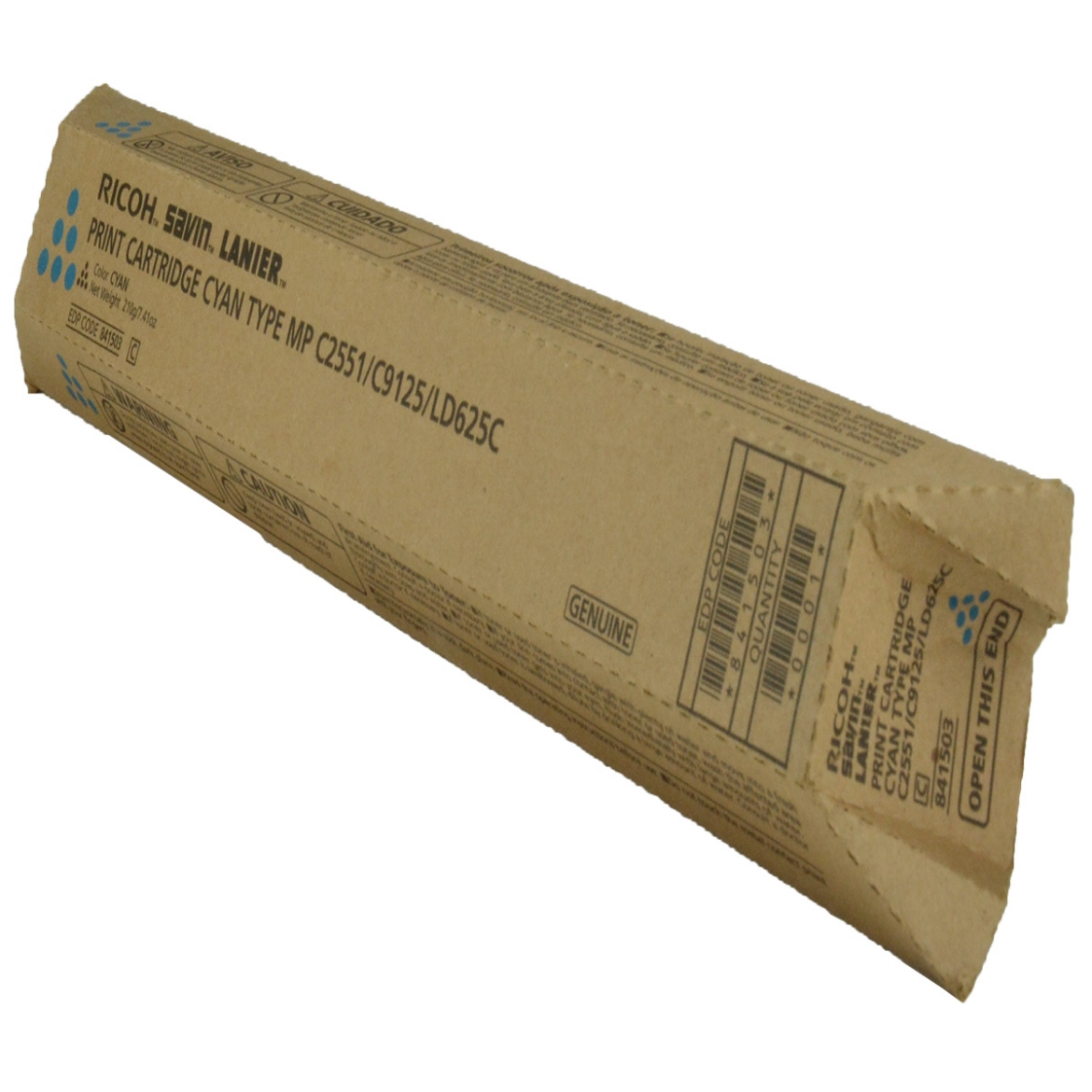 Picture of Ricoh 841503 Cyan Toner Cartridge (9500 Yield)