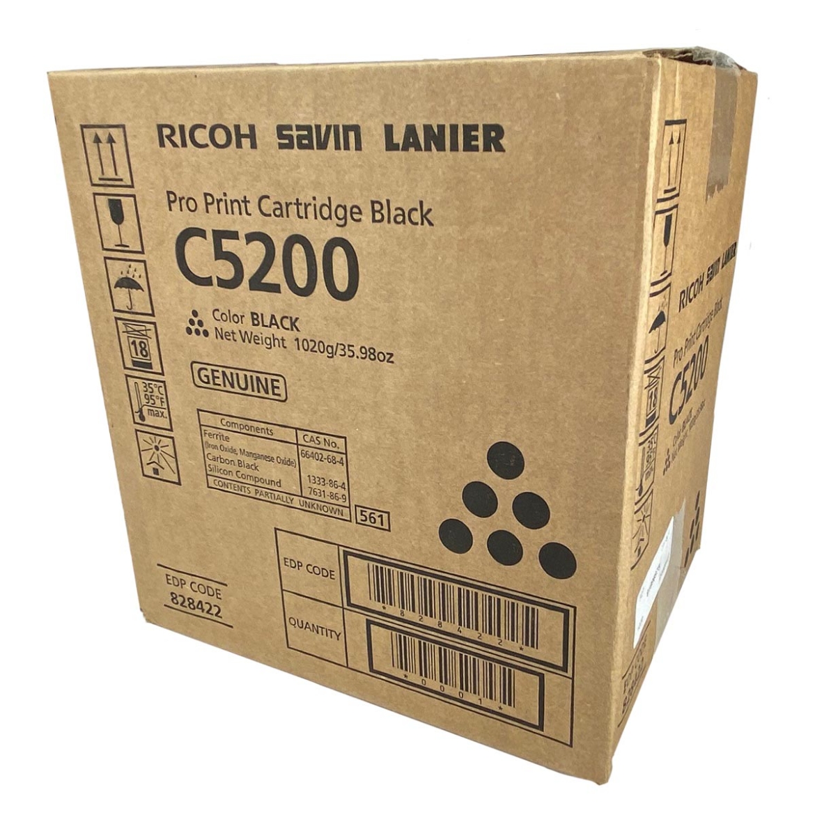 Picture of OEM Ricoh  (828422) Toner Cartridge, Black, 33K Yield