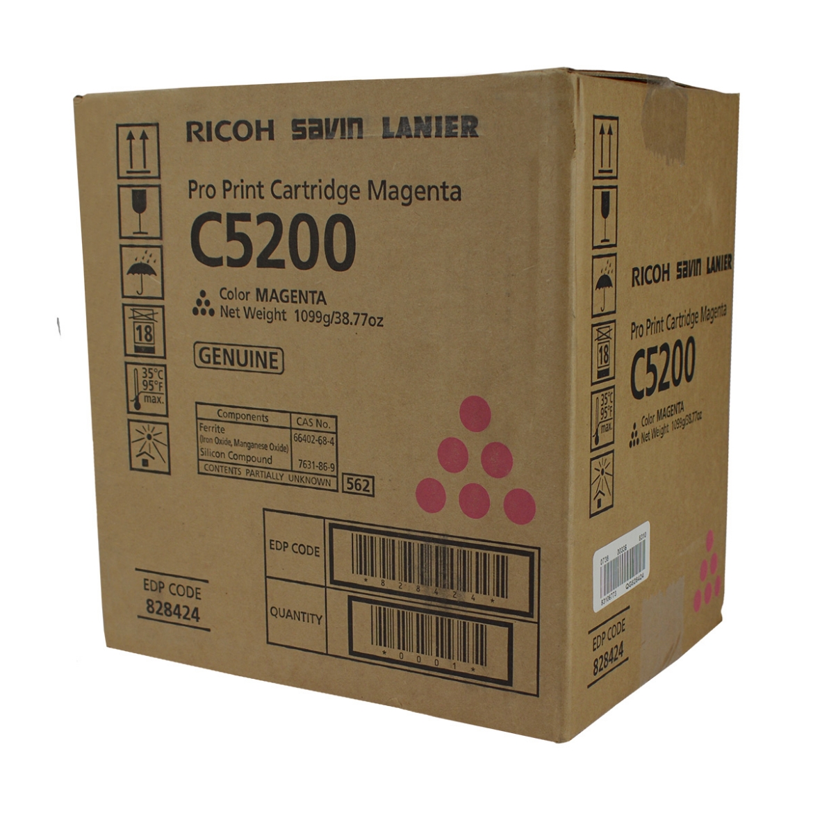 Picture of OEM Ricoh  (828424) Toner Cartridge, Magenta, 24K Yield