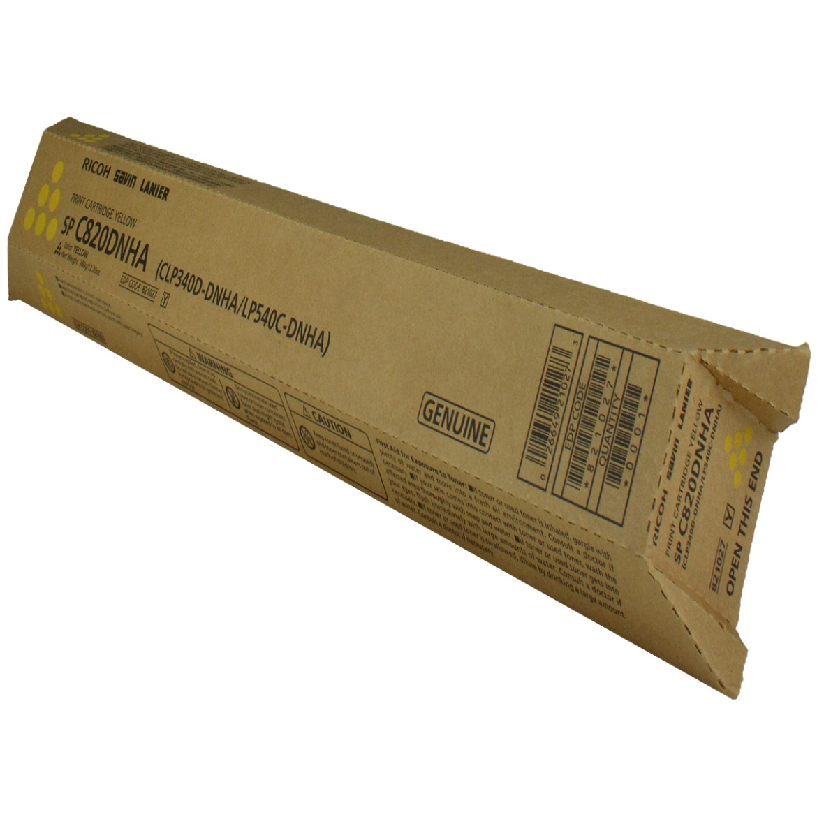 Picture of Ricoh 821027 Yellow Toner Cartridge (15000 Yield)