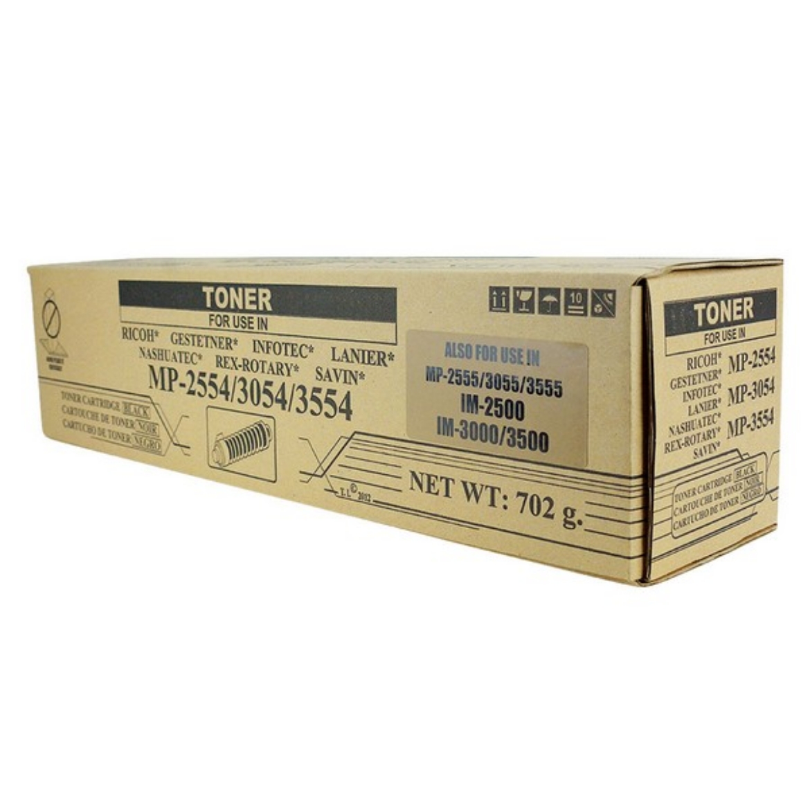 Picture of Compatible Ricoh MP 3554 (842124) Toner Cartridge, Black, 24K Yield, TAA Compliant, Made in USA