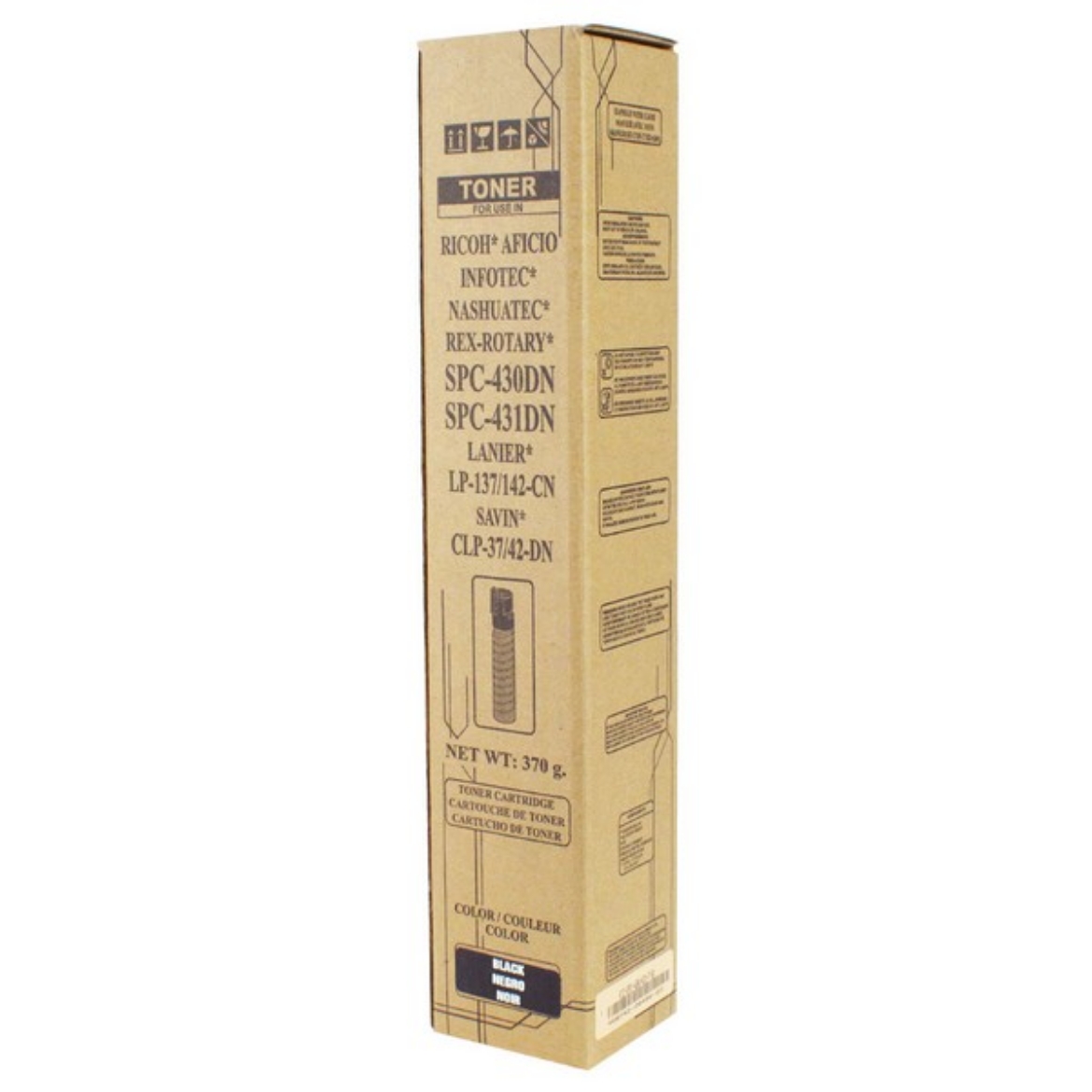 Picture of Compatible Ricoh SP C430A (821105) Toner Cartridge, Black, 24K Yield, TAA Compliant, Made in USA