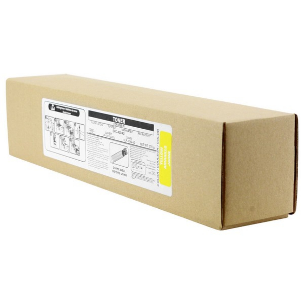 Picture of Compatible Ricoh SP C430A (821106) Toner Cartridge, Yellow, 21K Yield, TAA Compliant, Made in USA