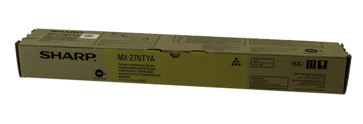 Picture of Sharp MX-27NTYA Yellow Toner Cartridge (15000 Yield)