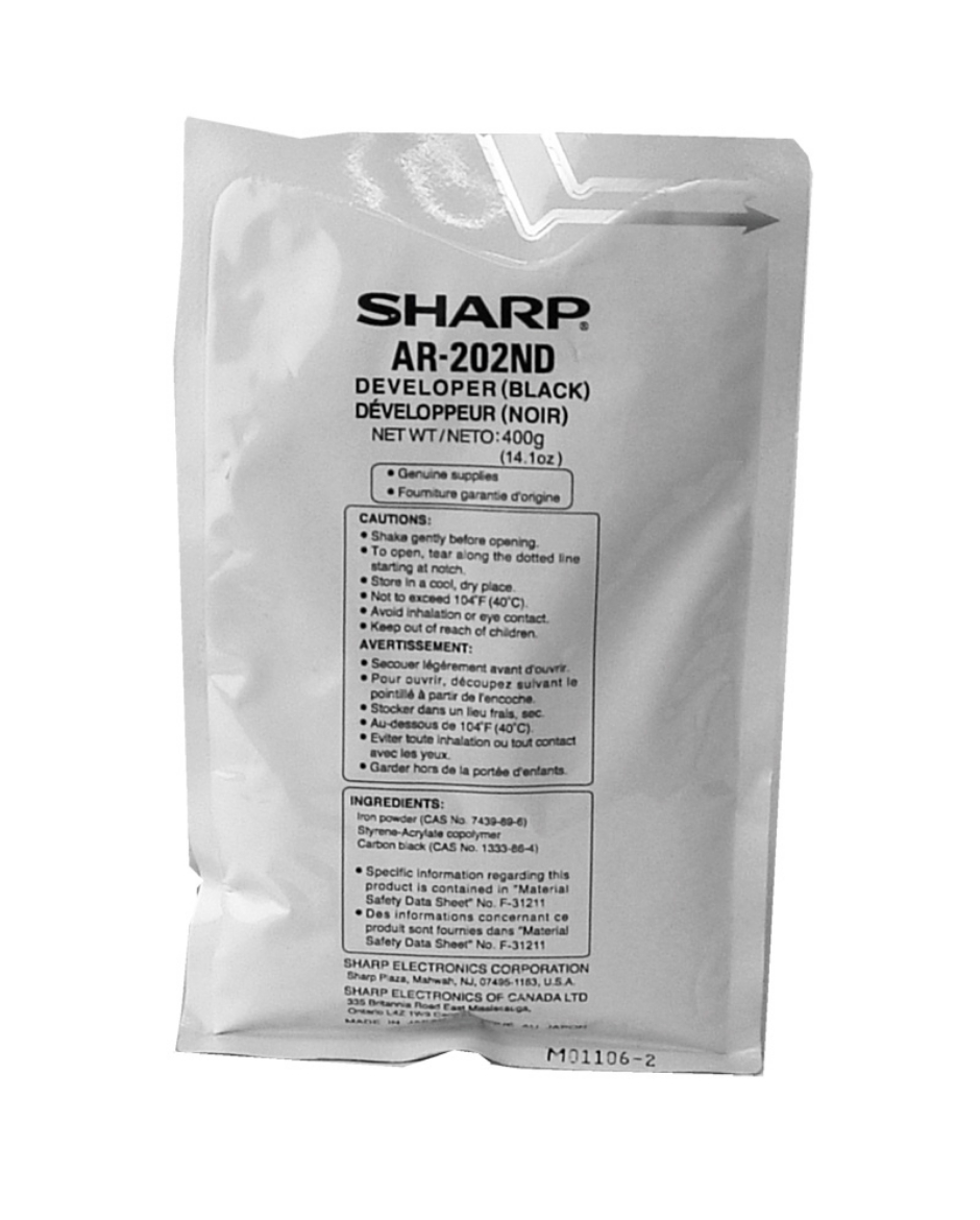 Picture of OEM Sharp AR-201ND (AR202ND) Developer, Black, 30K Yield