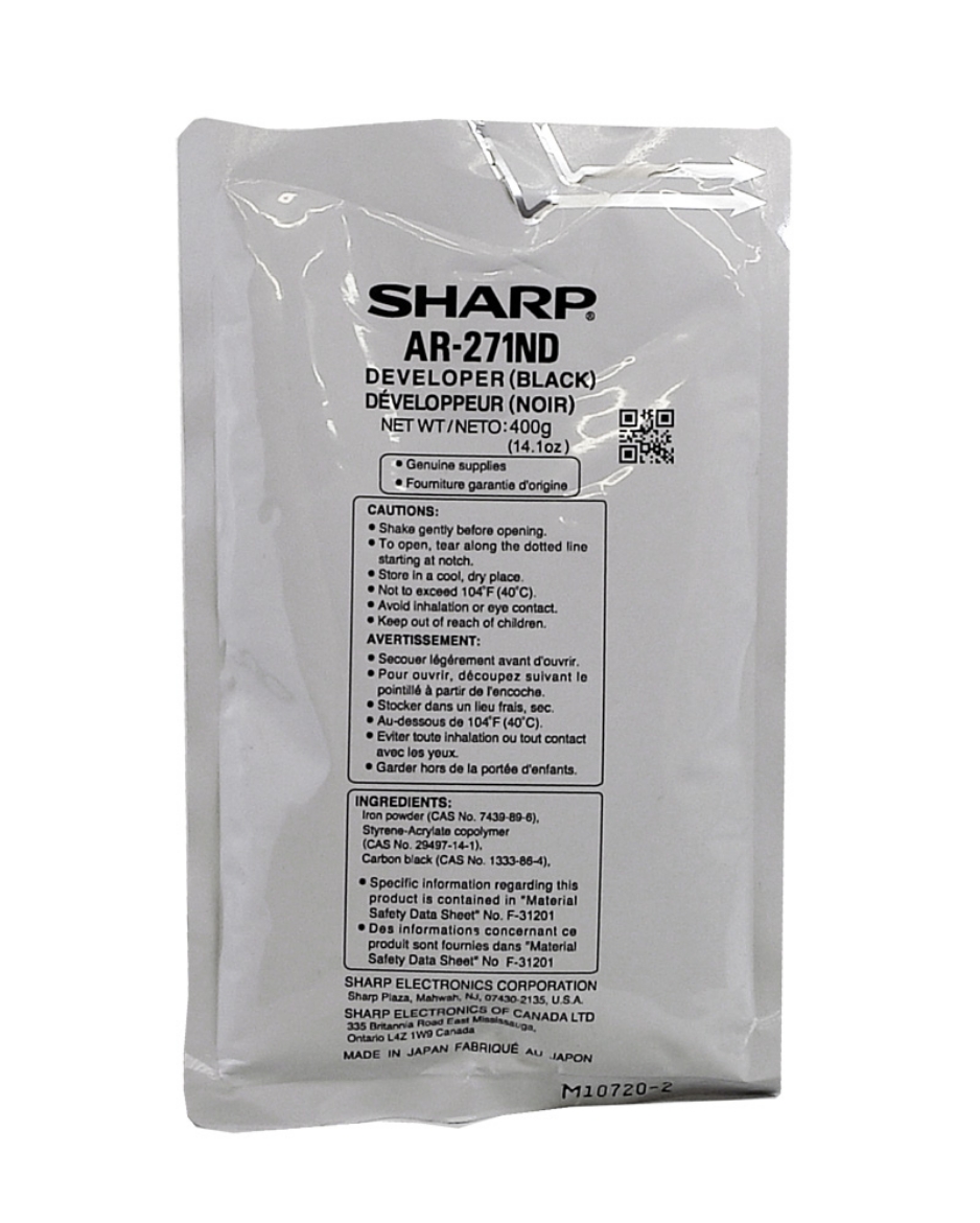 Picture of OEM Sharp AR-270ND (AR271ND) Developer, Black, 22K Yield