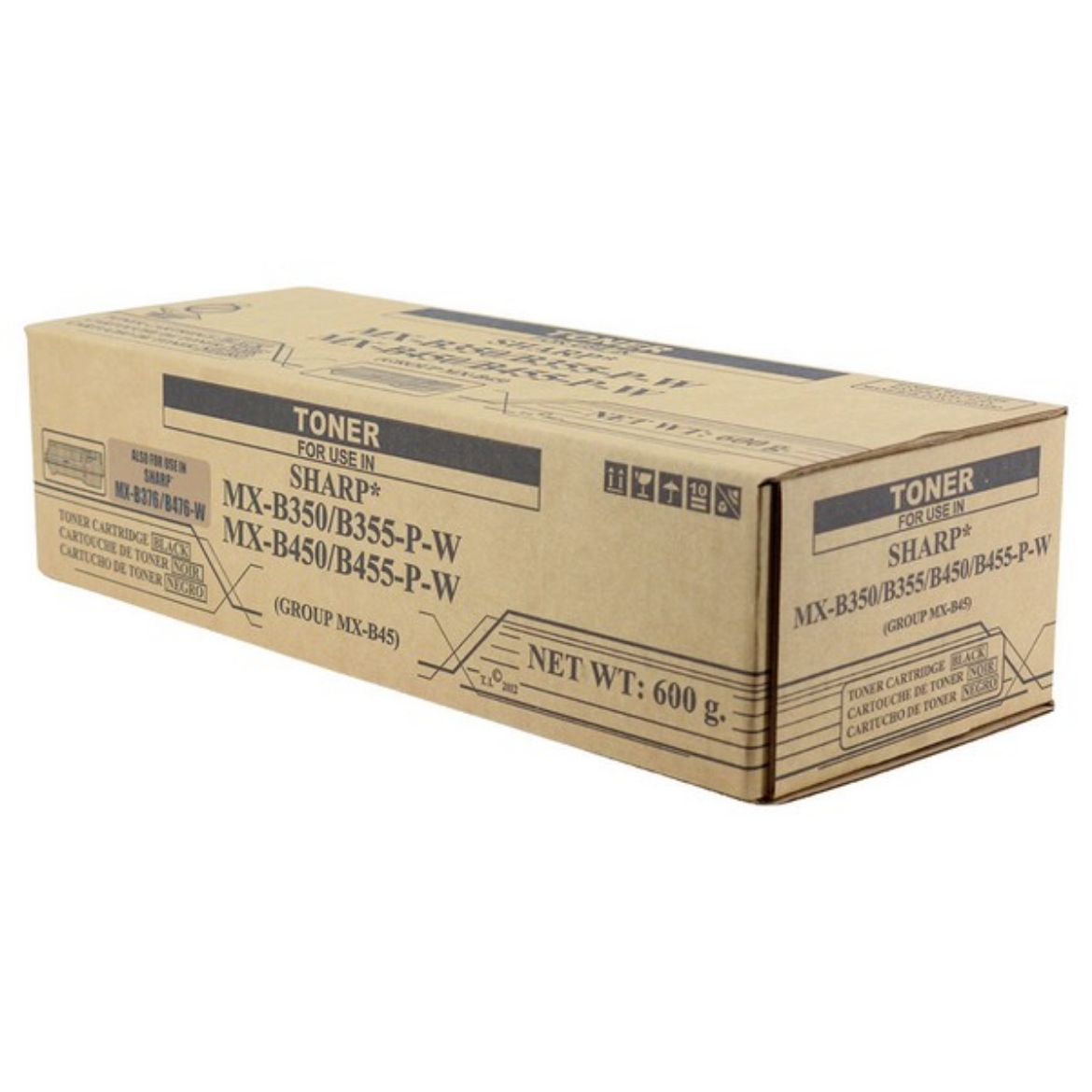 Picture of Compatible Sharp MX-B350 / MX-B450 / MX-B455 (MX-B45NT) Toner Cartridge, Black, 30K Yield, TAA Compliant, Made in USA