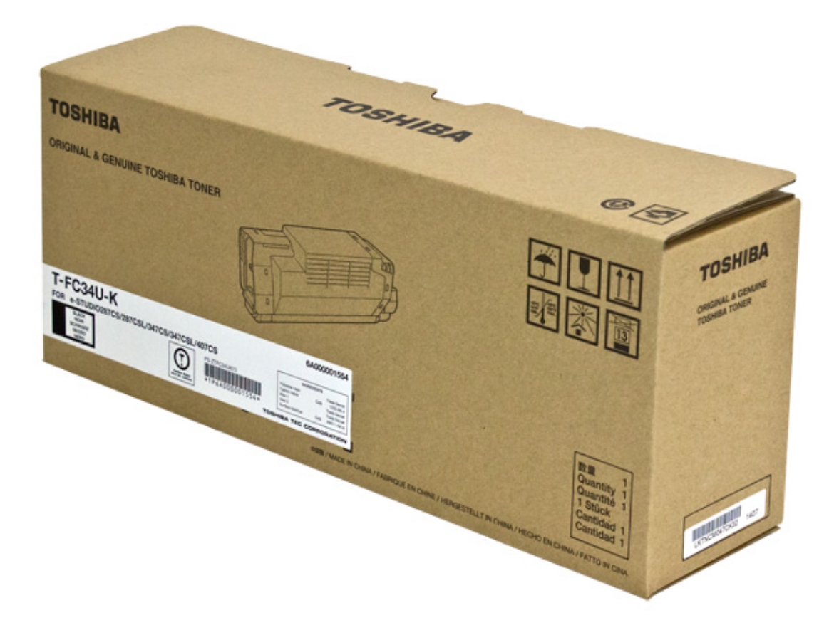 Picture of OEM Toshiba T-FC34U-K (TFC34UK) Toner Cartridge, Black, 15K Yield
